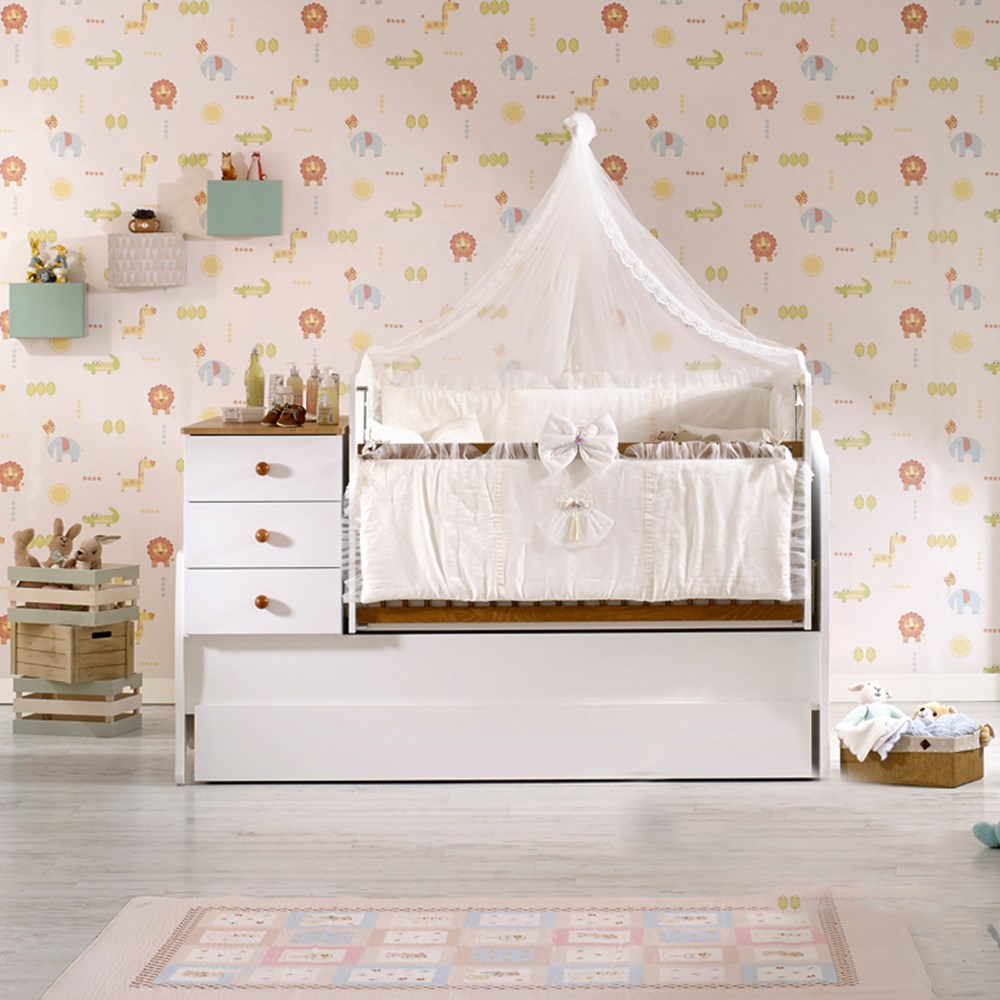Meltem Smart Stella Bebek Odası Büyüyen Beşik 80x180 Fiyatı | İlke Bebe