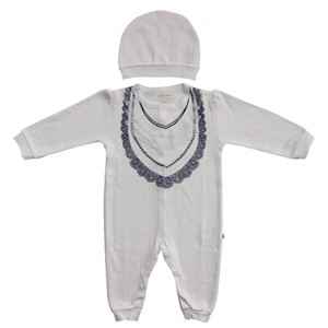 Aziz Bebe 6282 Bebek Tulumu Beyaz