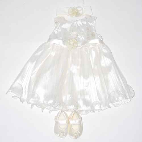 Flexi 465139 Kız Bebek Elbisesi Krem