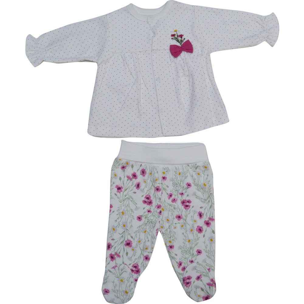 Bebetto F835 Carnation Penye Mini Bebek Pijama Takımı Fuşya