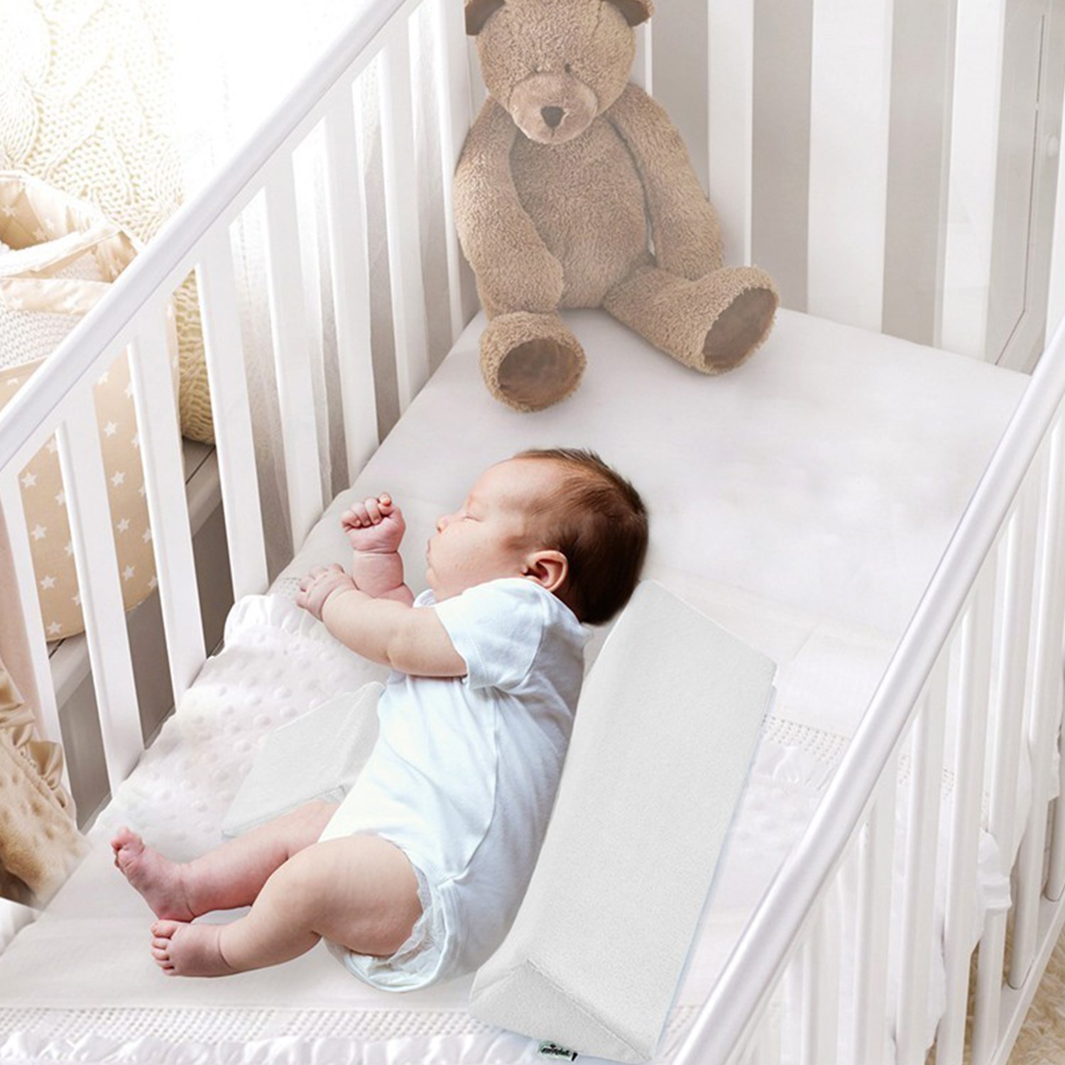 Babyjem ART-014 Güvenli Bebek Uyku Yastığı Gri