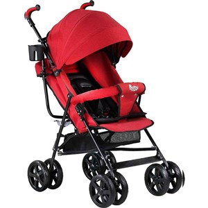 BabyHope SA-7 Baston Bebek Arabası Kırmızı