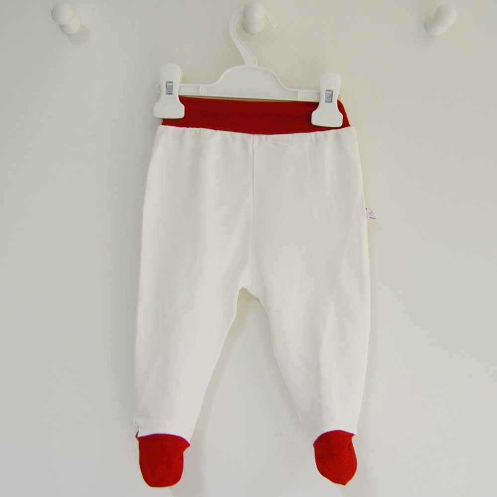 Minisse 4156 Patikli Bebek Pantolonu Kırmızı