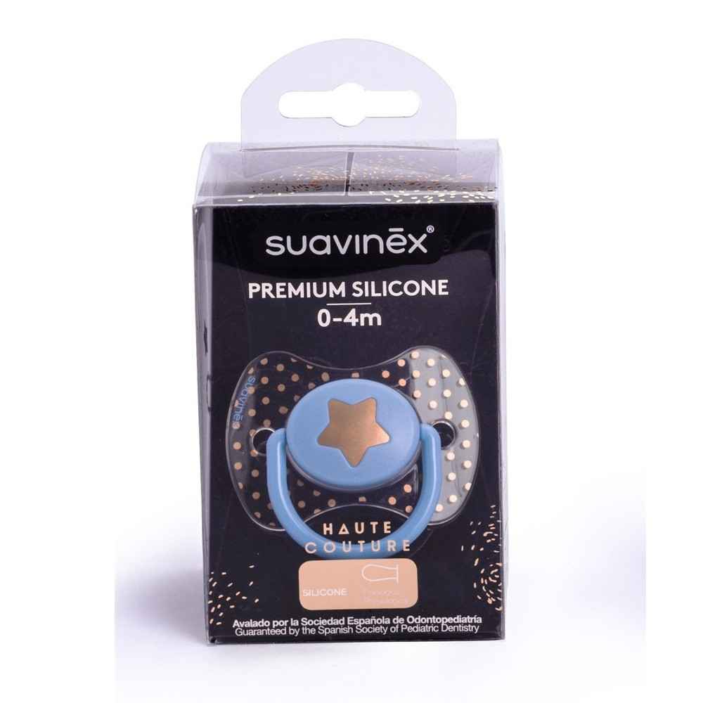 Suavinex 302283 Silikon Bebek Emziği 0-4 Ay Mavi