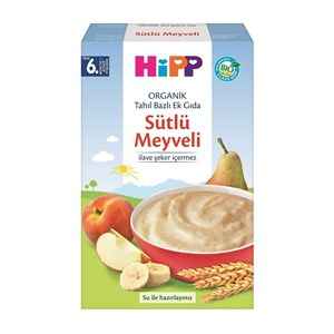 Hipp Organik Sütlü Meyveli Tahıl Bazlı Ek Gıda 250gr 