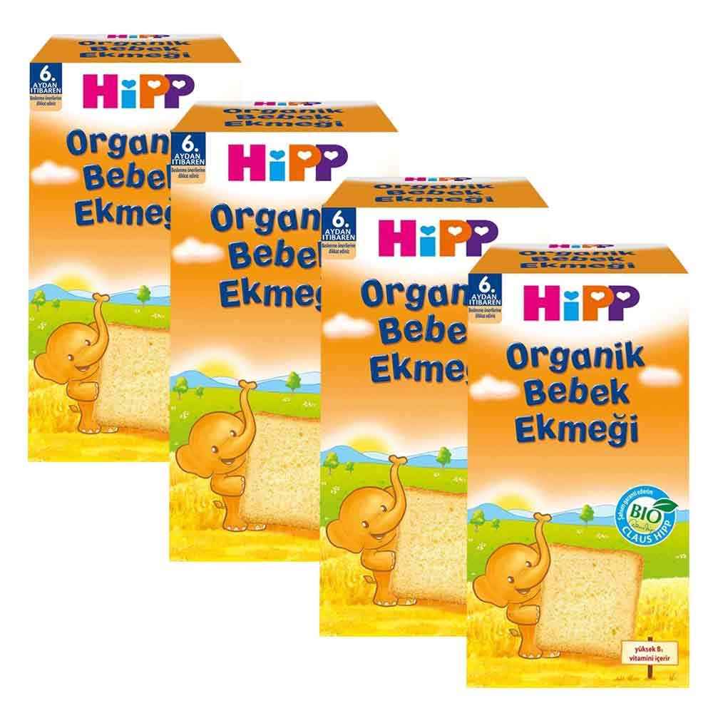 Hipp Organik Bebek Ekmeği 100 gr. x 4 Adet 