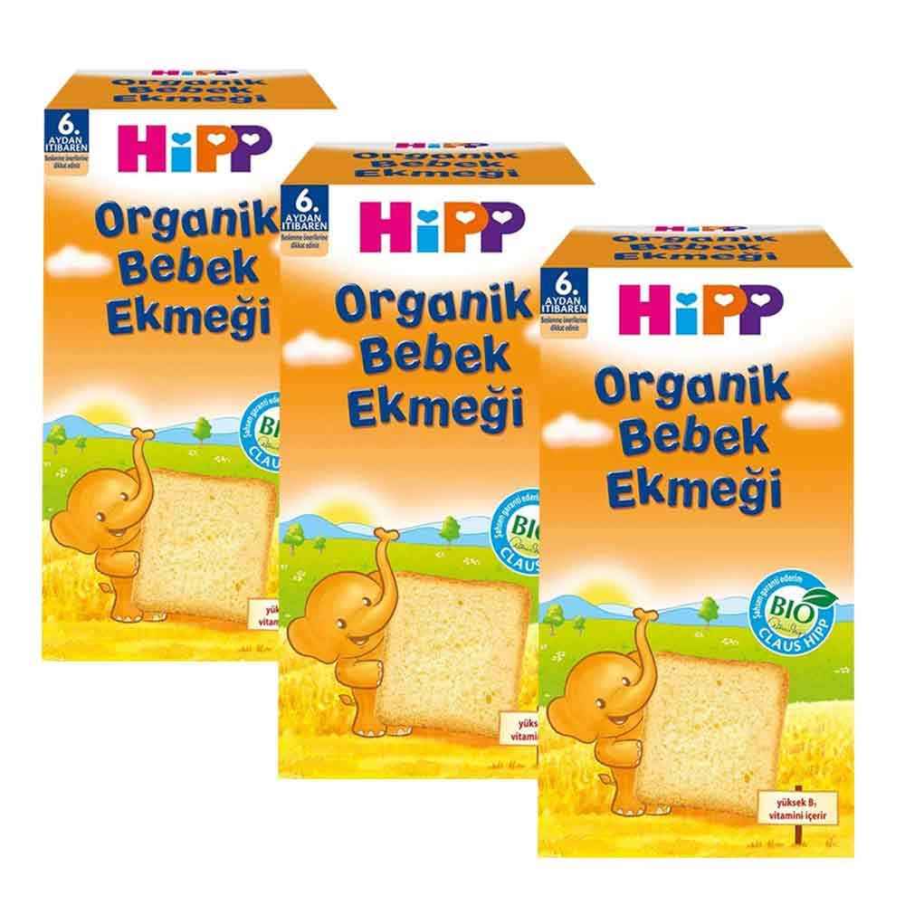 Hipp Organik Bebek Ekmeği 100 gr. x 3 Adet 