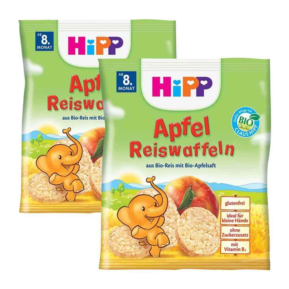 Hipp Organik Elmalı Pirinçli Gofret 30 gr.+8 Ay x2 Adet 