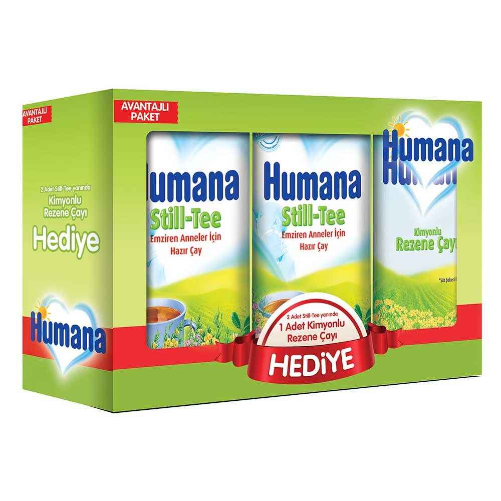 Humana 2'li Still Tee + Rezene Çayı Avantaj Paketi 
