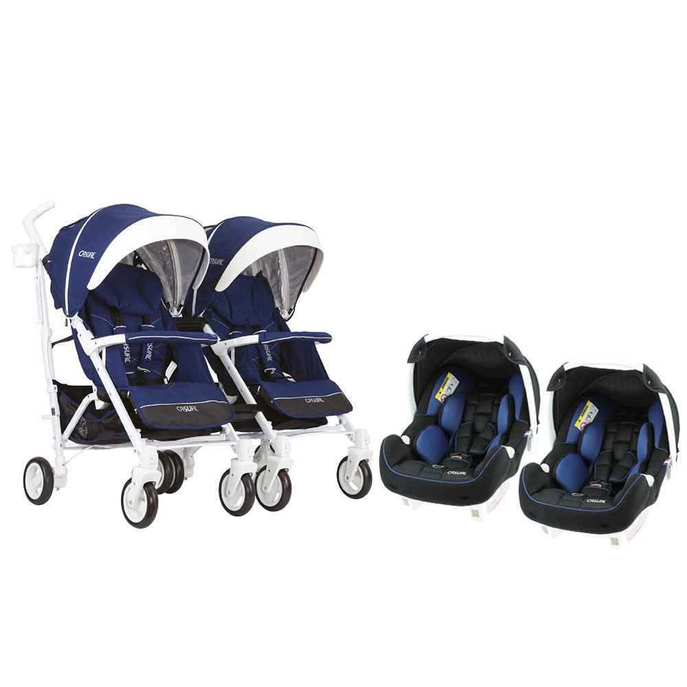 Casual Vista Twin Travel Sistem İkiz Bebek Arabası Blue