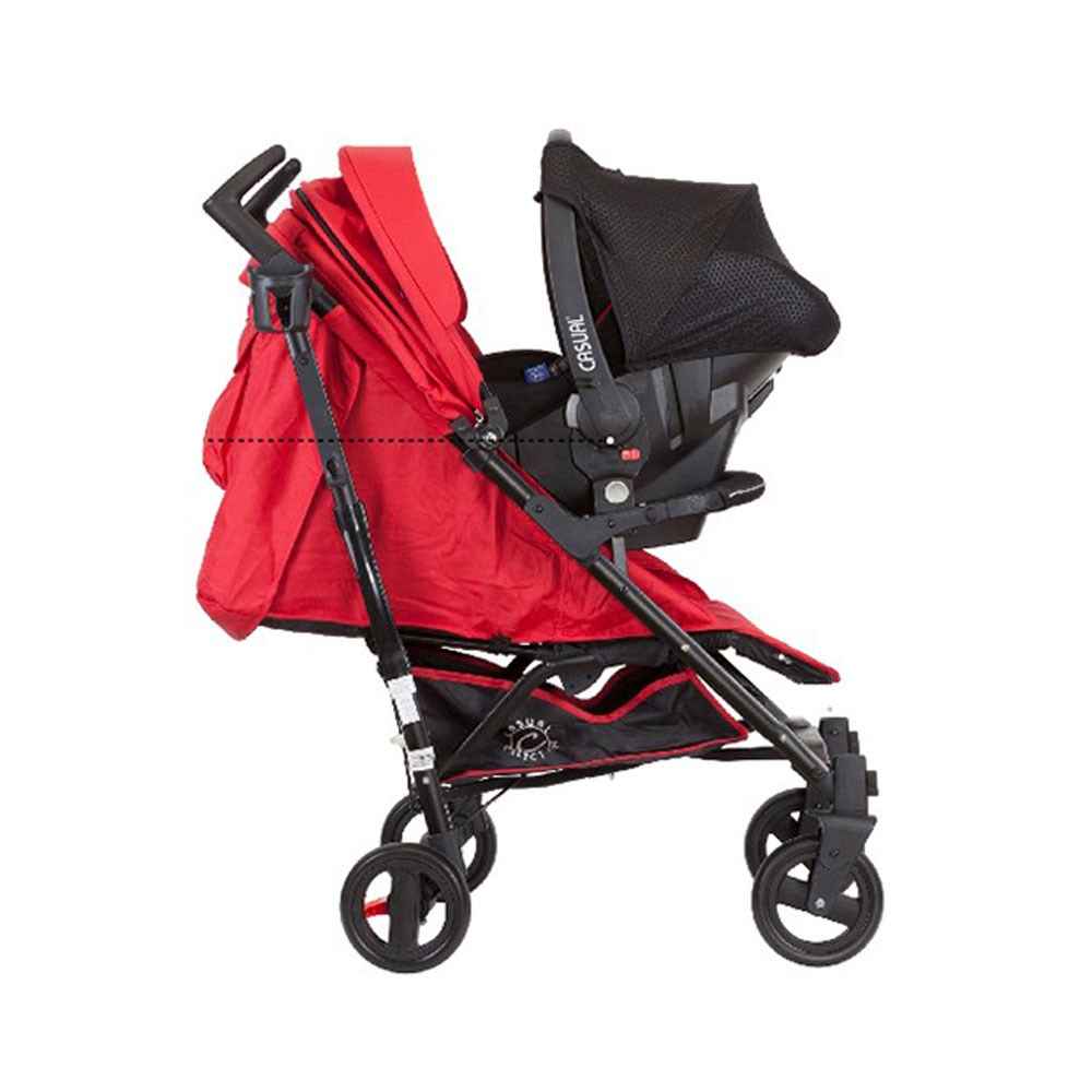 Casual Vista Twin Travel Sistem İkiz Bebek Arabası Red