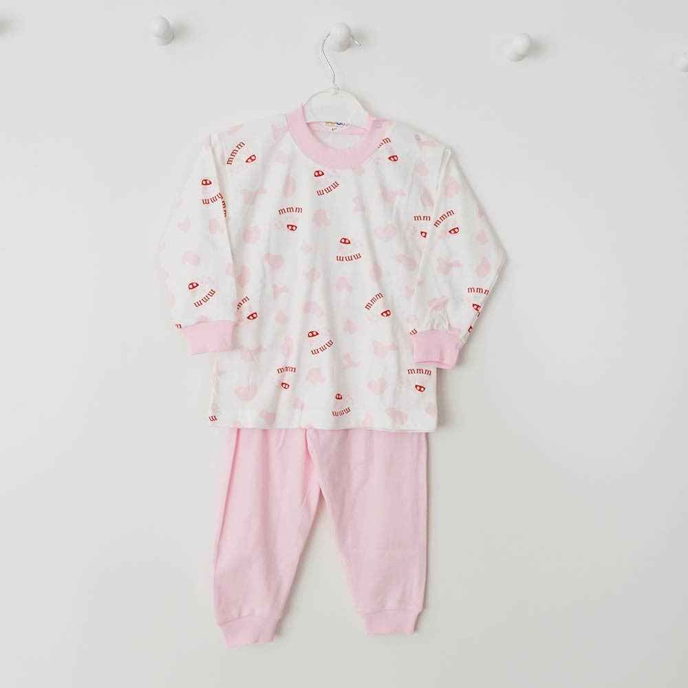Sebi Bebe 054 Bebek Pijama Takımı Pembe