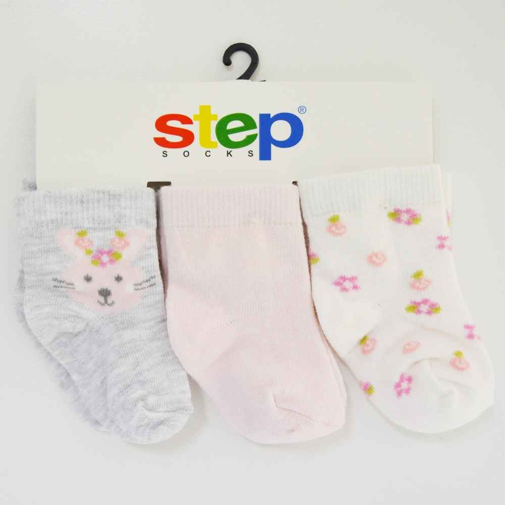 Step 657 Soket Bebek Çorabı Pembe