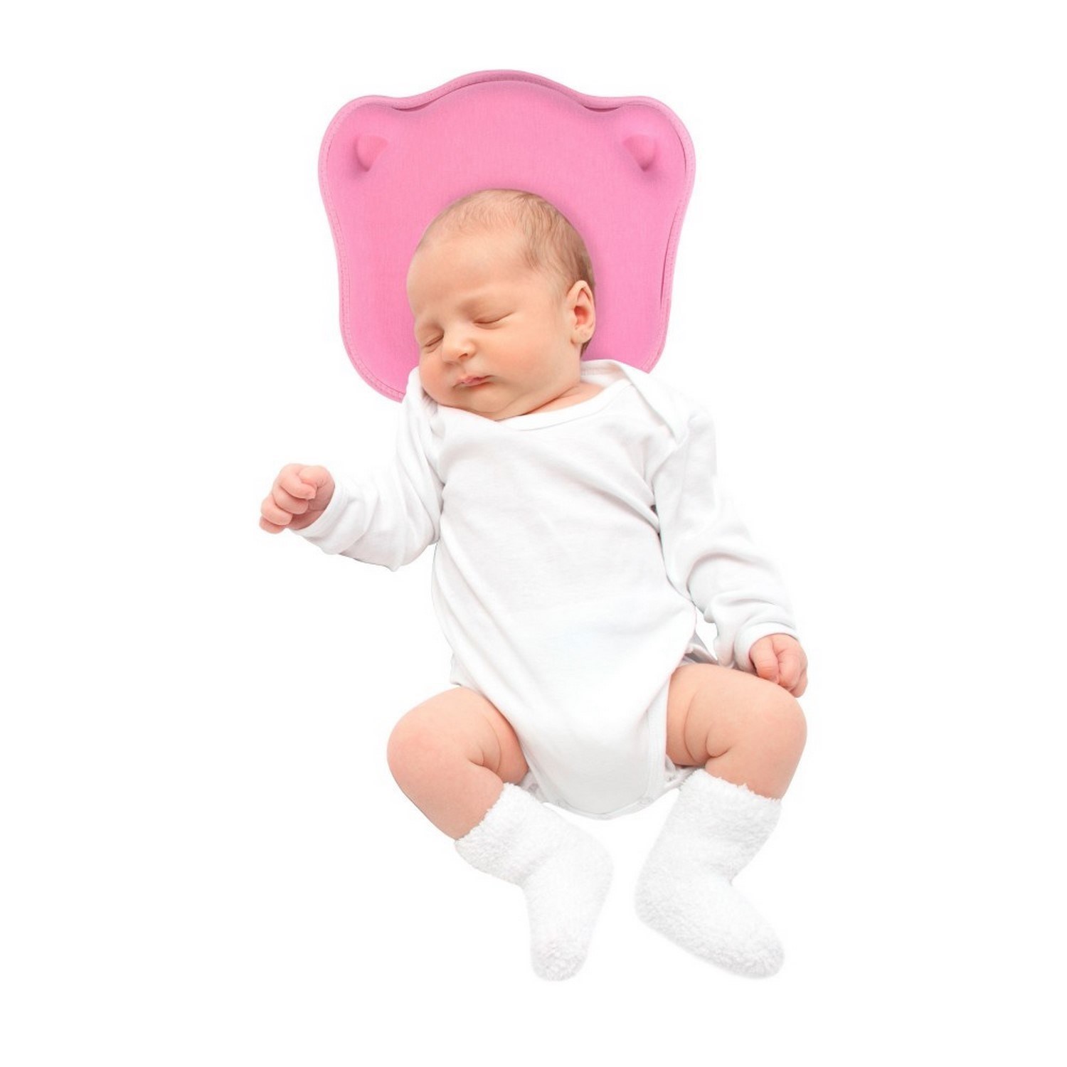 Sevi Bebe Bebek Kafa Şekillendirici Yastık 155 Pembe