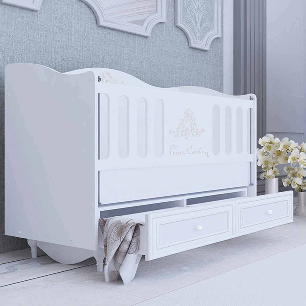 Pierre Cardin Aspendos Sallanır Bebek Karyolası 70x130 Beyaz