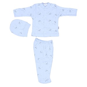 Sebi Bebe Bebek Pijama Takımı 2256 Mavi