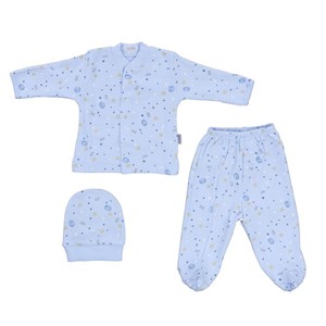 Sebi Bebe Hello Bebek Pijama Takımı 2257 Mavi