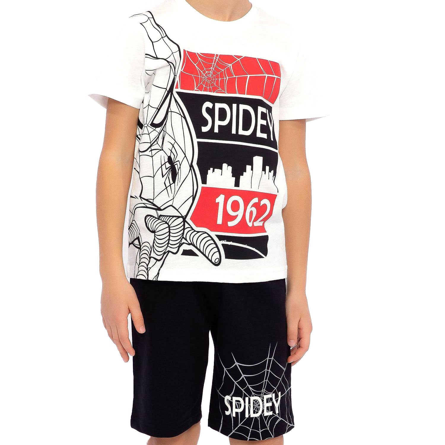 Spider-Man Erkek Çocuk Bermuda Takımı D4668-3 Krem