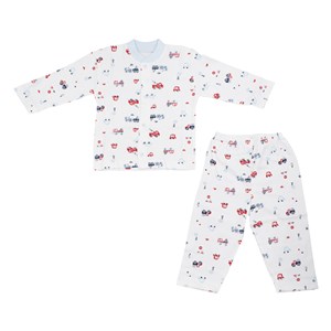 Sebi Bebe Bebek Pijama Takımı 2302 Beyaz-Mavi