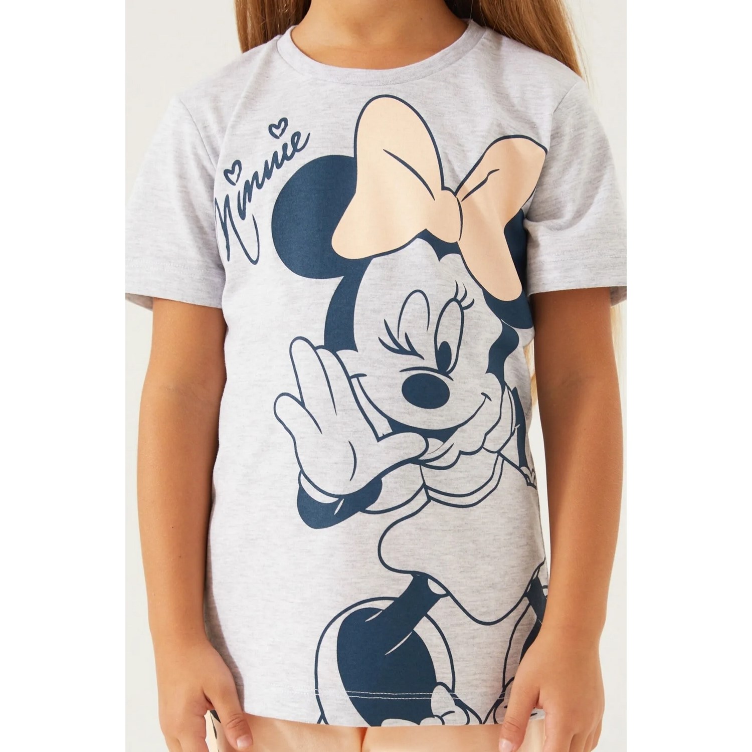 Minnie Mouse Candy Minnie Kız Çocuk Pijama Takımı D4781 Karmelanj