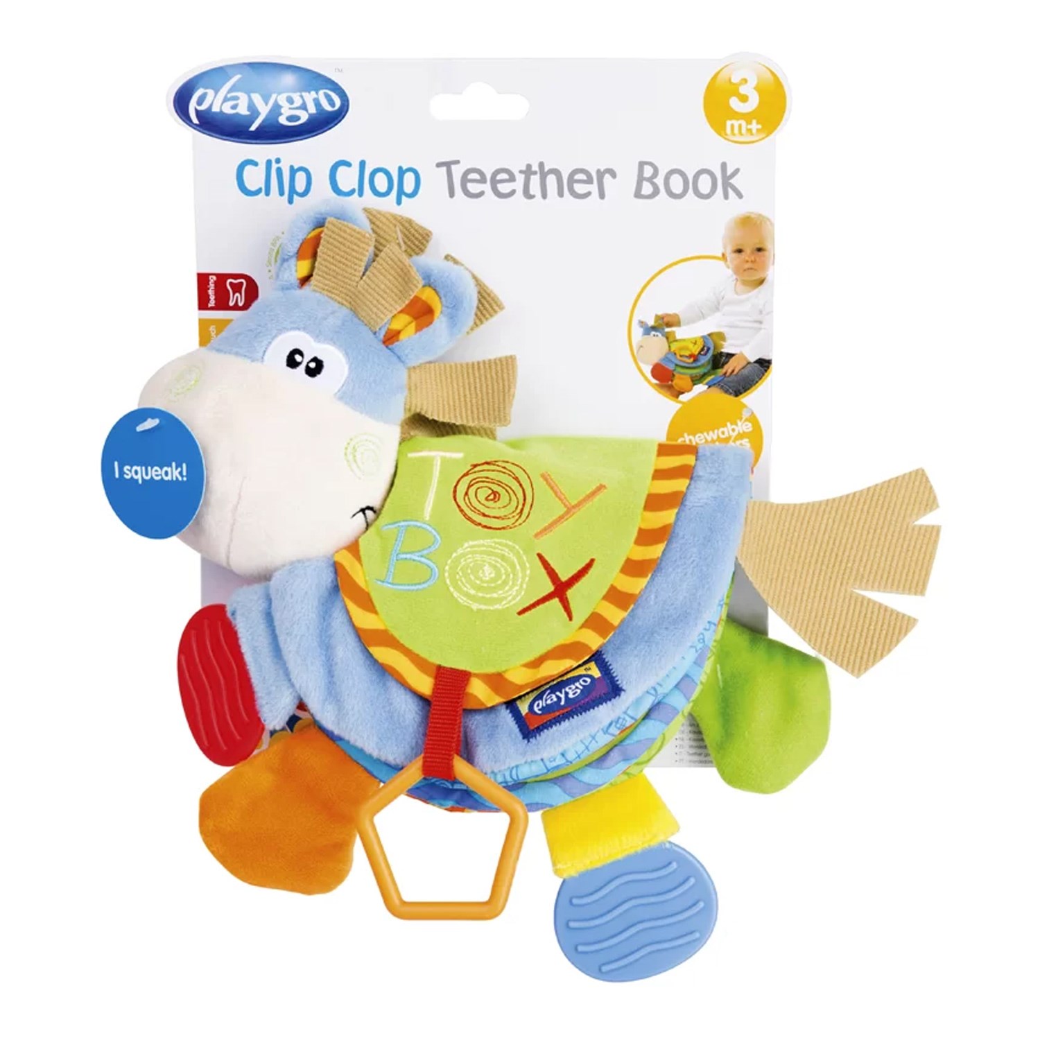 Playgro Clip Clop Diş Kaşıyıcı Kitap 3+ Ay 101146 