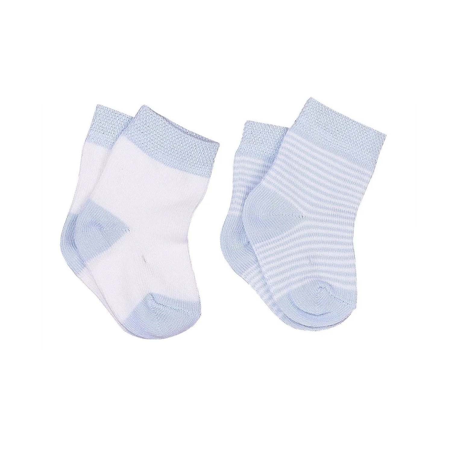 Kitikate Organik 2'li Bebek Çorabı 17533 Mavi