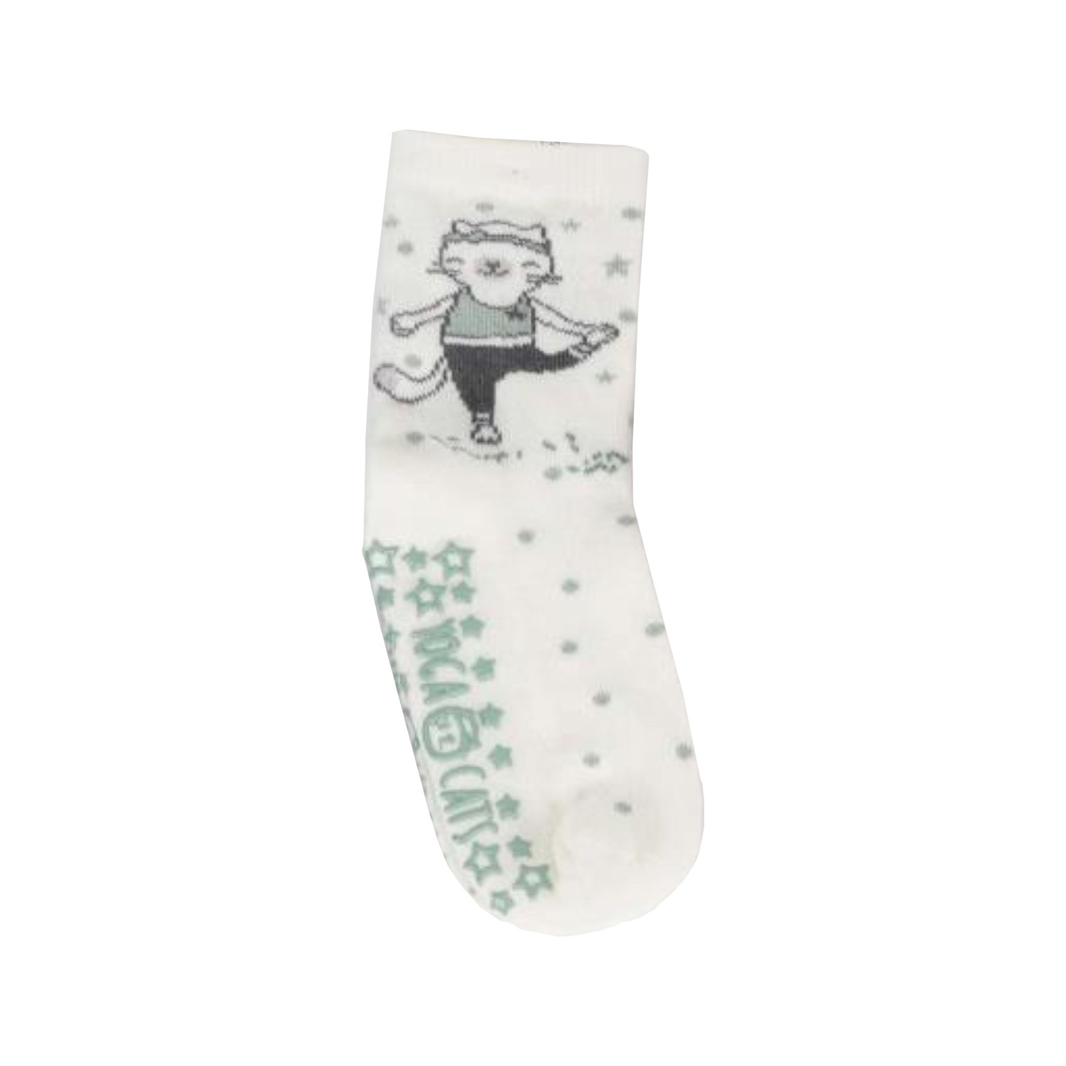 Katamino Wroom Abs'li Kız Bebek Çorabı K20261 Ekru