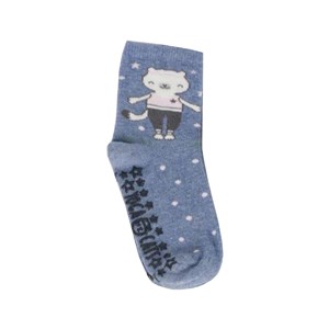 Katamino Wroom Abs'li Kız Bebek Çorabı K20261 Cam Göbeği