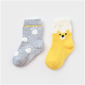 Biorganic Happy Bear 2'li Bebek Çorabı 68413 Sarı