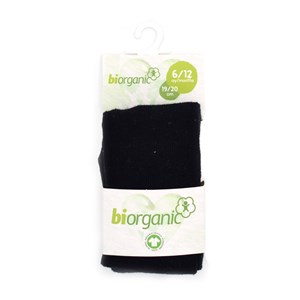 Biorganic Dark Basic Külotlu Bebek Çorabı 68469 Siyah