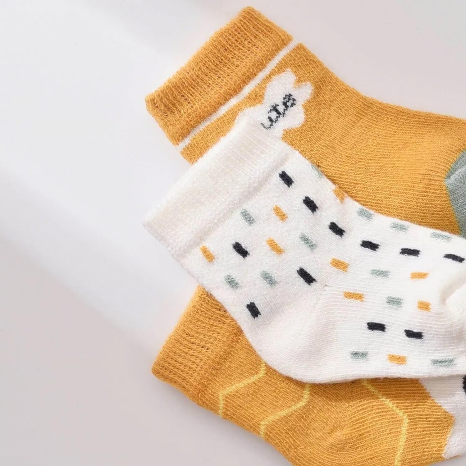 Biorganic Cute 3'lü Bebek Çorabı 68448 Hardal