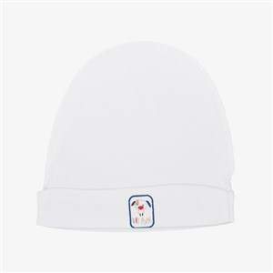 Sebi Bebe Ters Dikiş Bebek Şapkası 5503 Beyaz-Lacivert